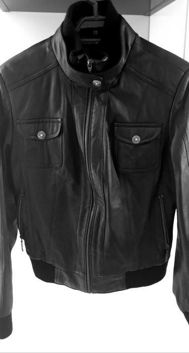 Geaca piele naturala ,copii 10/12 ani.Calitate plus