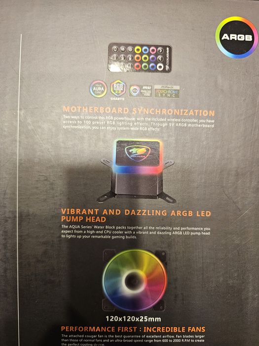 COUGAR Aqua 360 ARGB – чисто ново