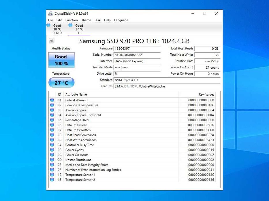 SSD 1TB Samsung 970 PRO
