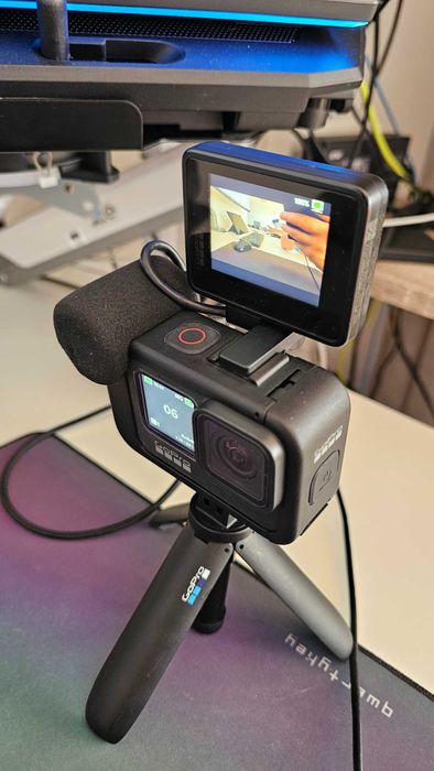 GoPro Media Mod Carcasa Multimedia + Display Mod +  Mini-trepied pentru HERO9/10/11/12/13 Black
