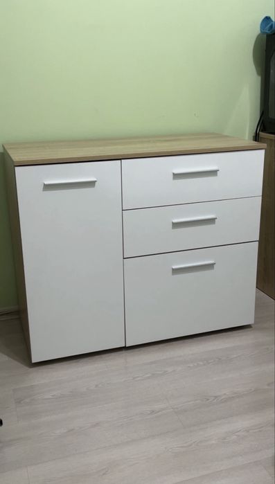 Скрин (бял гланц, дъб сонома)