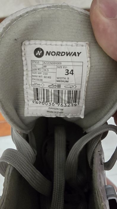 Коньки Nordway Sofia 34 размер