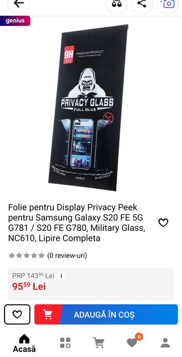 Folie sticla securizata Samsung Galaxy S20 FE 4G/5G