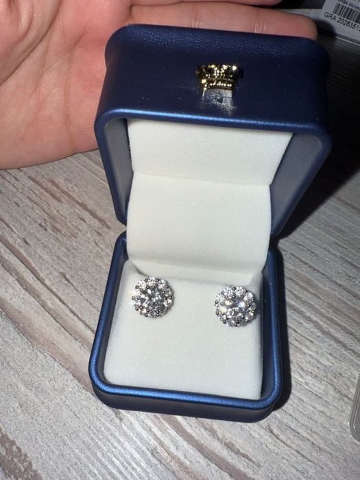 Кольцо,Серьги Муассанит