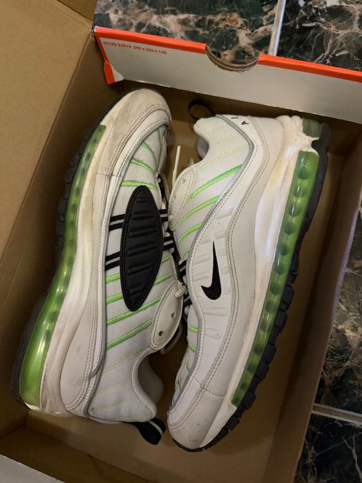 Nike Air Max 98 – бяло/зелено