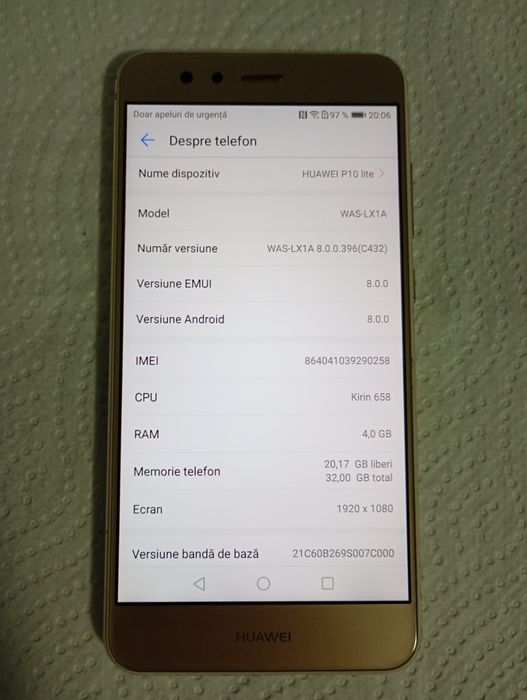 Telefon Huawei P10 lite