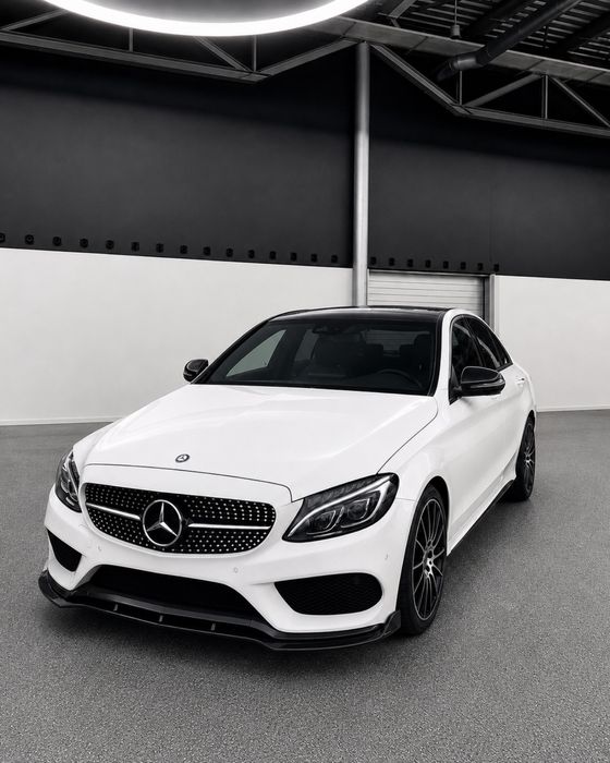 Решетка Black Diamond Mercedes C-Class W205/S205 AMG-Line Pre-facelift (2014-2018)