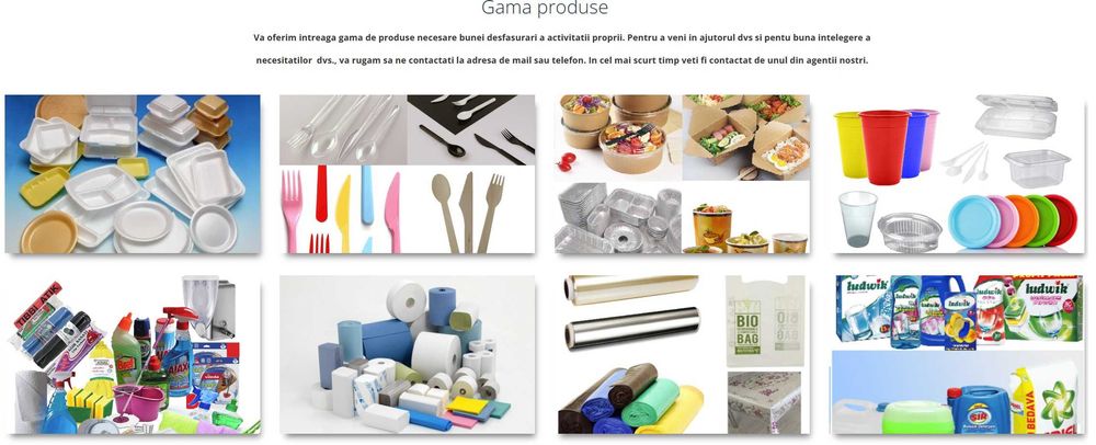 distributor produse , materiale si consumabile pentru HoReCa