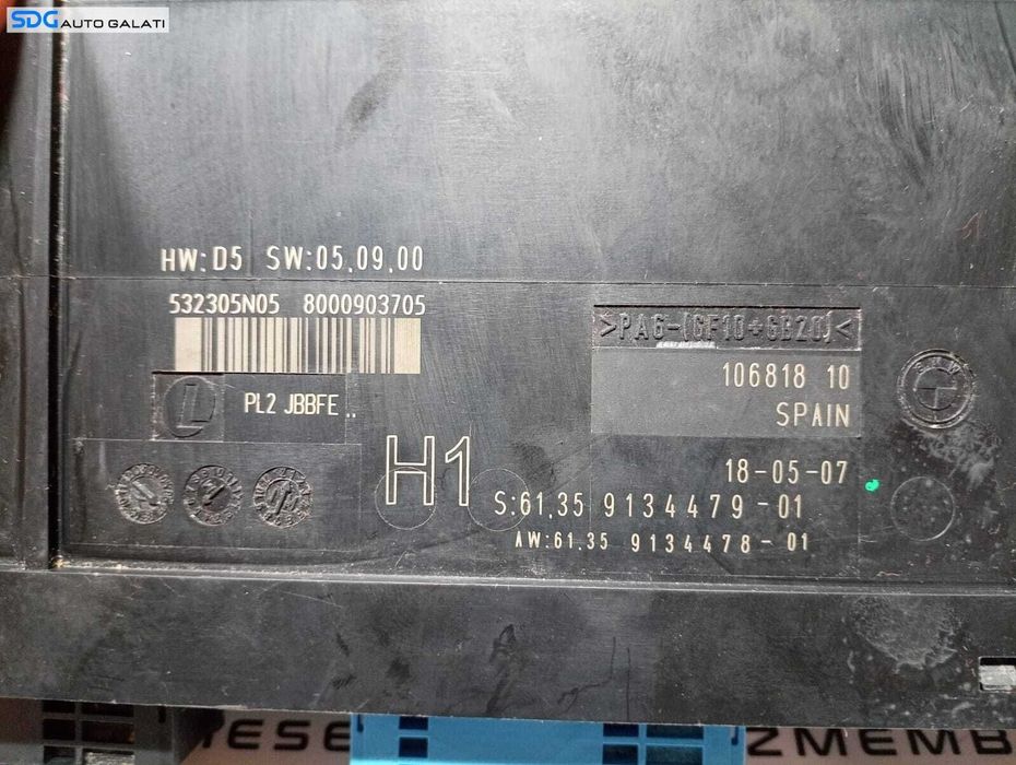 Unitate Modul Calculator Comfort Confort BCM BMW Seria 3 E90 E91 2.0 2004 - 2011 Cod 61359134479-01 9134479 9134478 [M4326]