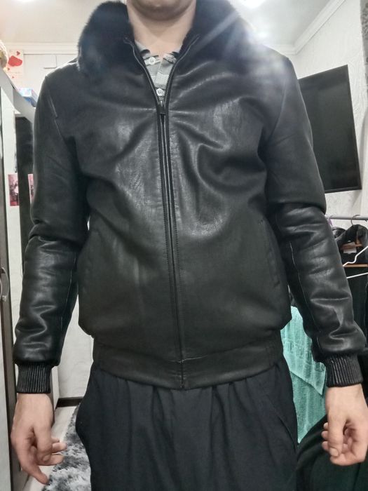 Кожаная куртка мужская