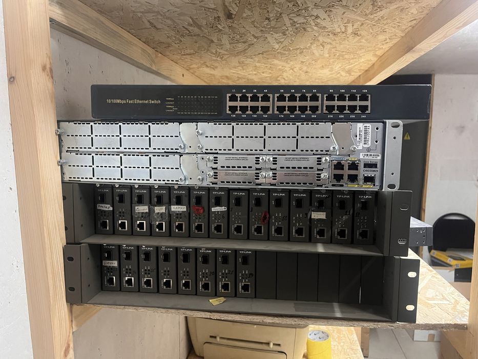 Серверное и телеком-оборудование, Cisco, TP-Link, VoIP, одним лотом