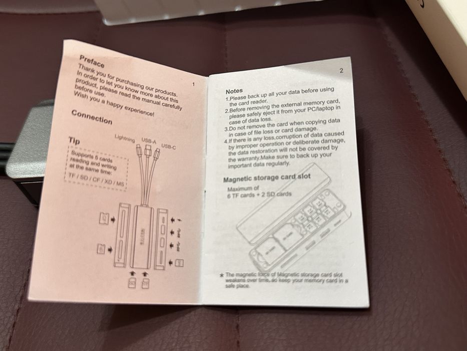 НОВ 8 в 1 мултифункционален четец на карти и трансфер на данни