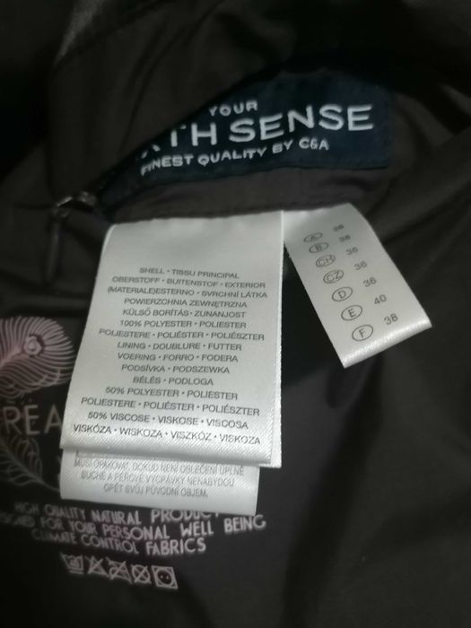 impecabila Geaca puf+pene , maro, C&A, 36 (38, M )