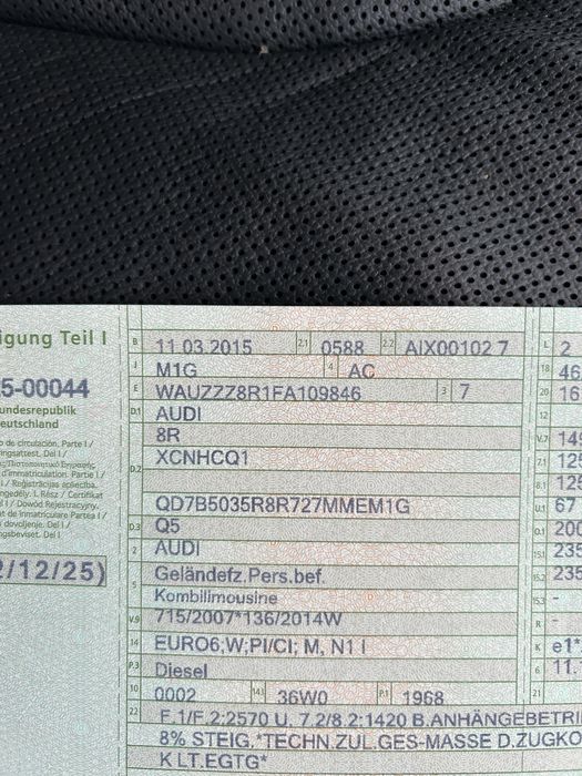 Vând Audi Q5 quattro 2.0 tdi Euro6