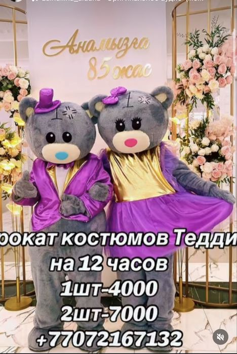 Мишка тедди на прокат