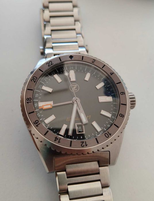 Zelos Blacktip GMT автоматичен дайвър 200м, като нов, пълен комплект, бартер