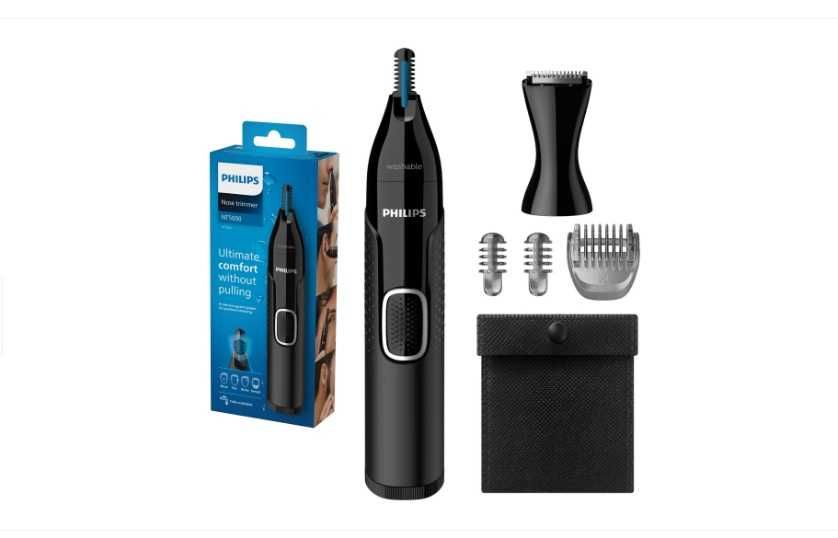 Тример/машинка PHILIPS за нос, уши и вежди за мокра и суха употреба -