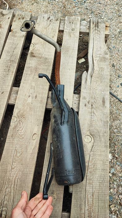 Глушитель японский, для мопеда Хонда 110 куб.см