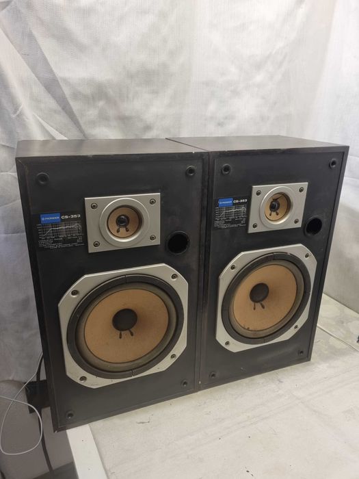 Pereche Boxe Vintage Pioneer CS-353 PARTIAL DEFECTE Tweeter Defect Fisurat Boxe Raft HiFi Made in Portugal Piese Reconditionat Camera Copii