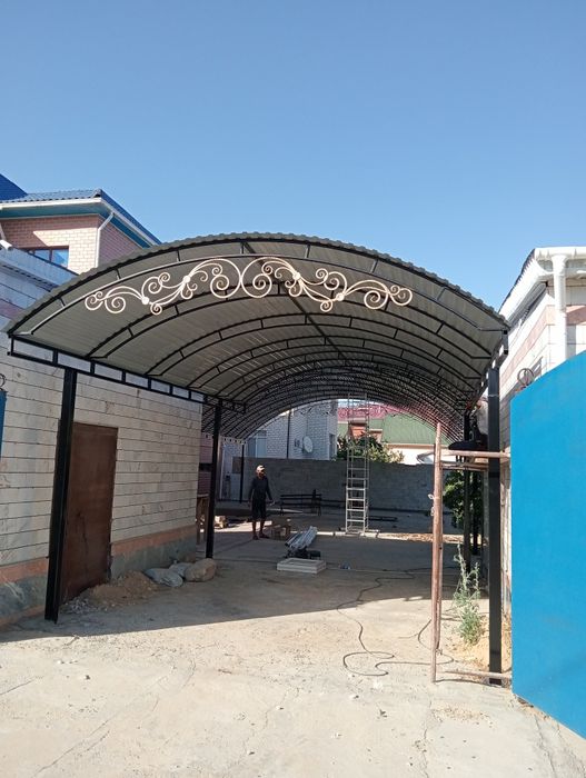 Навес ворота решетка перила