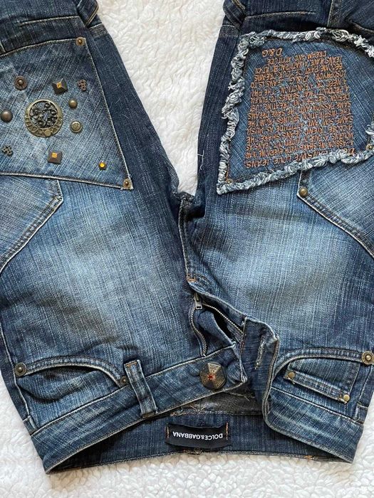 Blugi dama vintage pantaloni scurti blue jeans D&G vara
