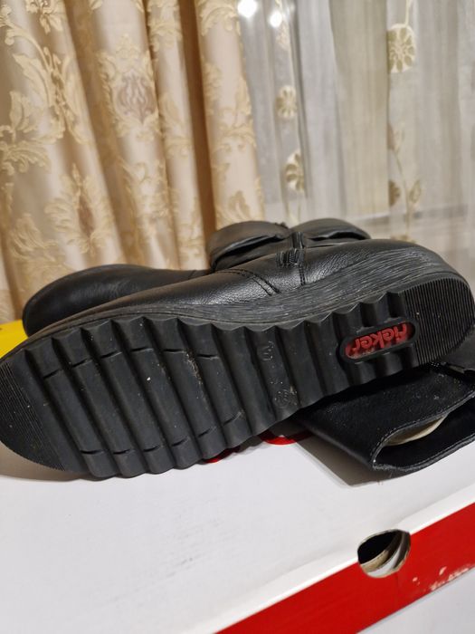 Сапоги женские кожаные