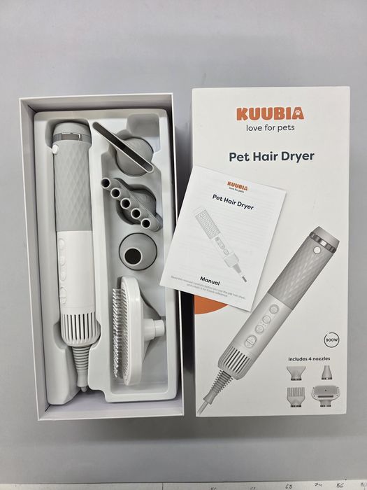 5-в-1 груминг сешоар и четка за домашни любимци KUUBIA 900W