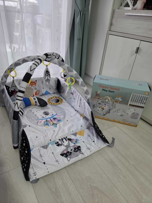 Saltea de Activitati si Spatiu de Joaca 4in1