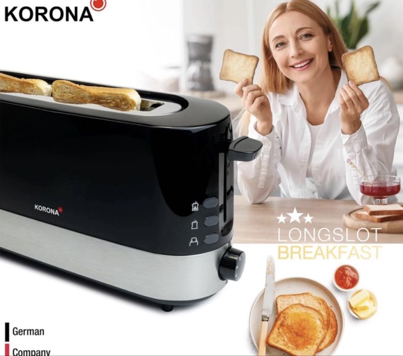 Електрически тостер, Korona 21305, 2 слота