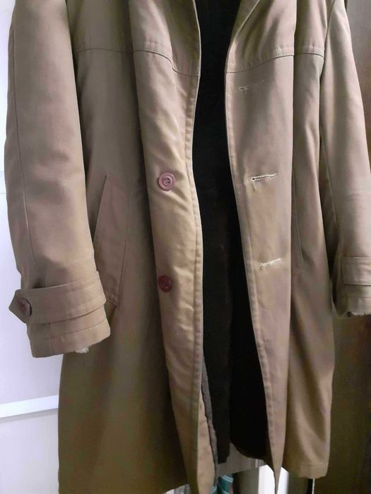 Дебела зимна шуба / палто с агнешка кожа