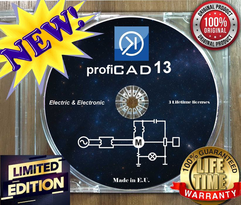 ProfiCAD 13 - 3  Lifetime licenses - 3 PC Permanente