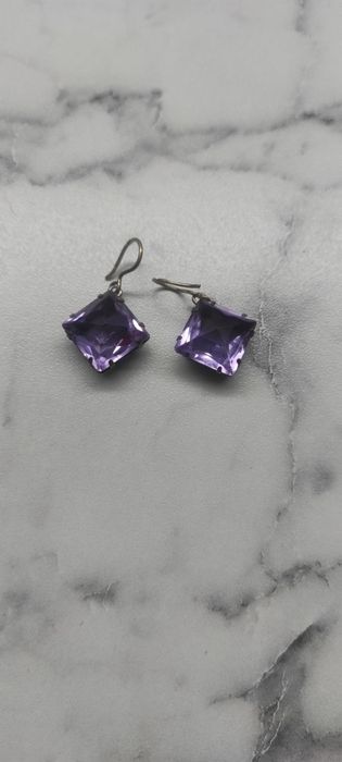 Серьги серебро с аметистом