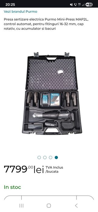 Vand presa de sertizat Klauke i-press mini