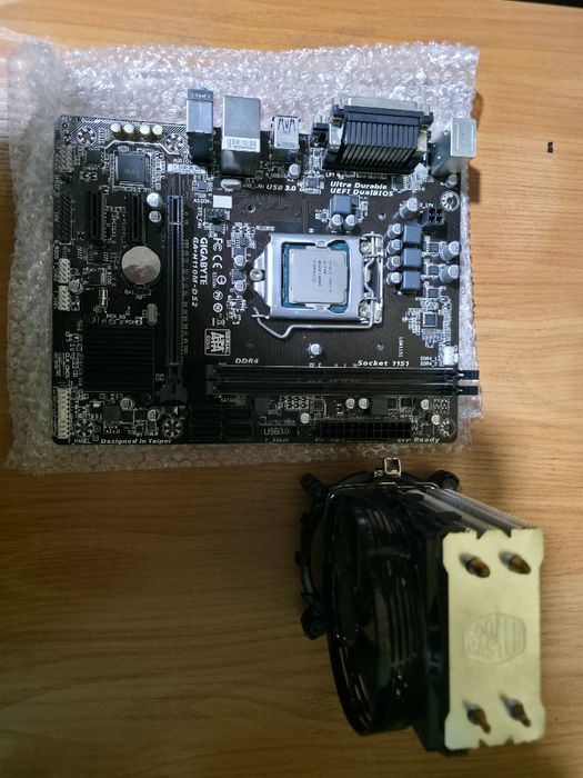 i5-7400 + Gigabyte H110M-DS2 + кулер CoolerMaster