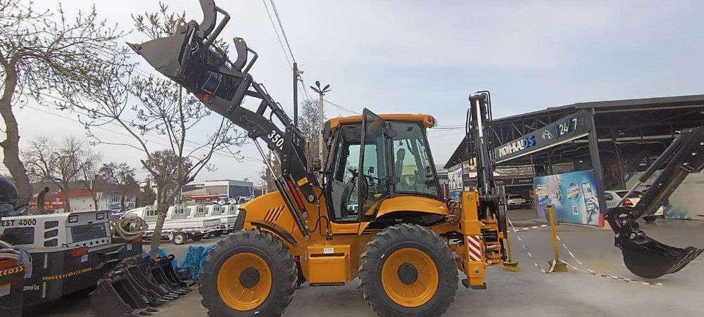 Экскаватор погрузчик VIAMAR 350D крабовая походка