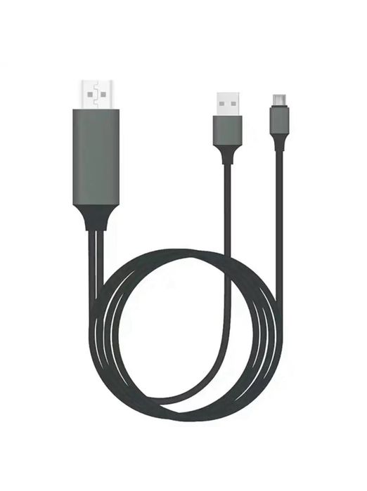 Cablu HDMI Usb Type C / Usb + Lightening Negru 1M