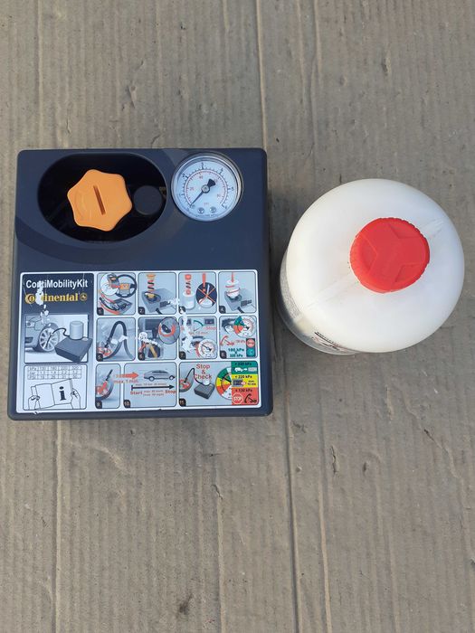 Compresor auto umflat roti + spuma,kit pana, marca CONTINENTAL