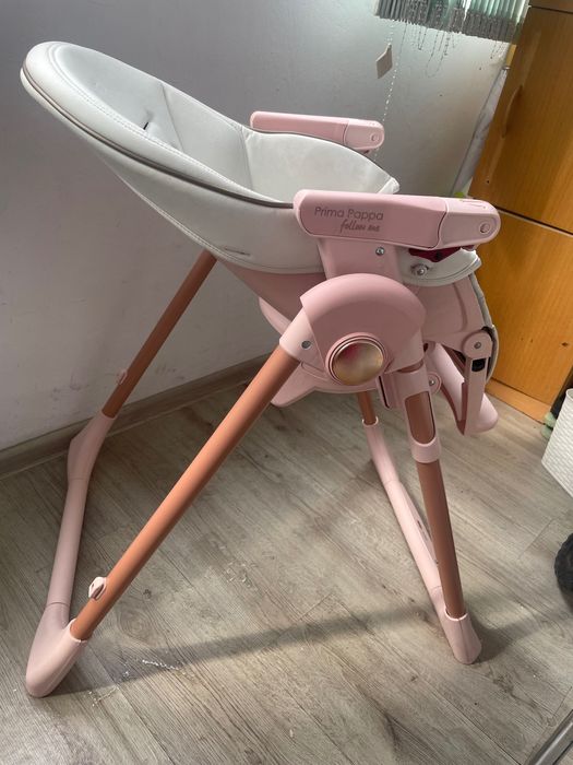 Бебешко Столче за хранене 2в1 Peg Perego Prima Pappa Zero , 0-15 кг, розово