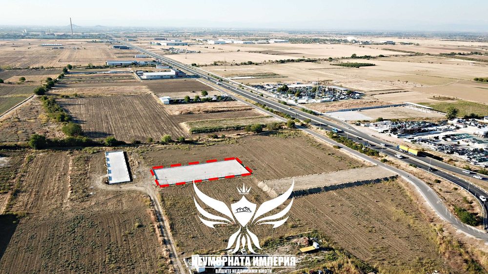 Под наем автокъща, земя, парцел, паркинг, автосалон склад 1545кв гр.Асеновград втора линия по чакълест път