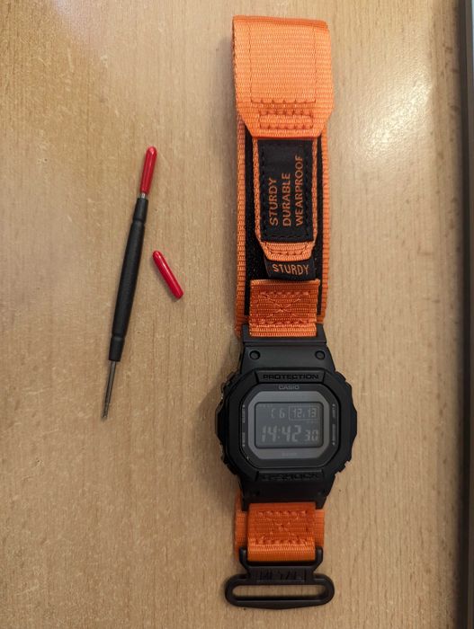 Найлонови каишки за Casio  - сива, зелена, оранжева