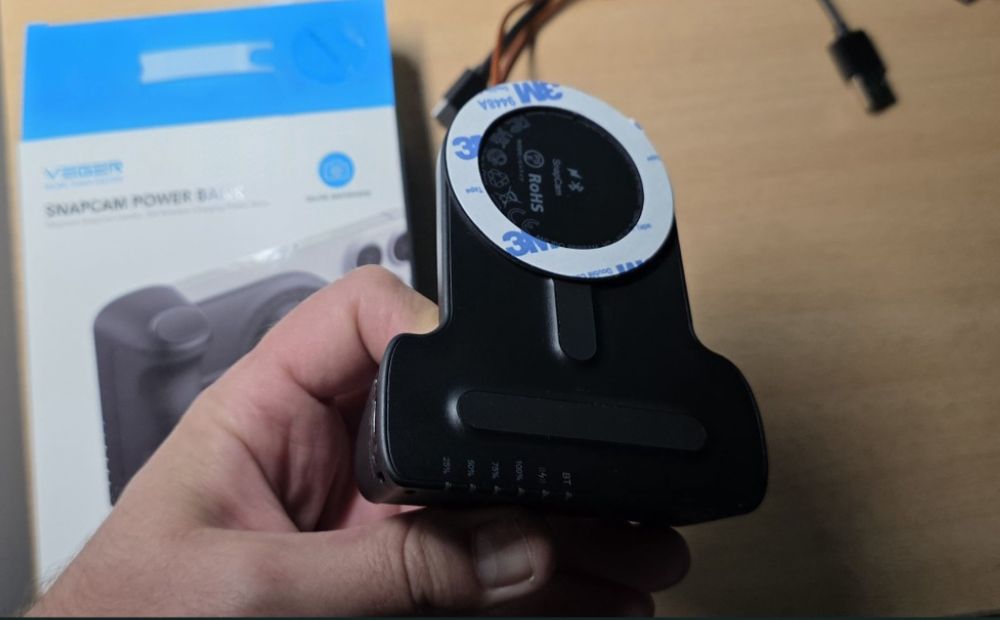 Veger Baterie externă wireless MagSafe SnapCam 5000 mAh - 5 W wireless

Trimit cu posta romana oriunde.