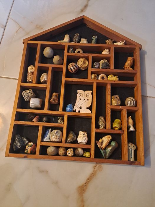 Ретро колекция от фигурки на бухали  48 бр