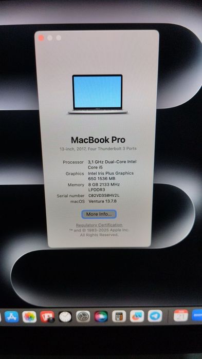 MacBook Pro 2017 Touch Bar