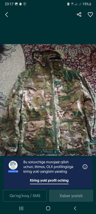 Bushlat qishki issiq