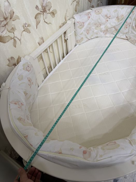 Кроватка+матрац+пардаси