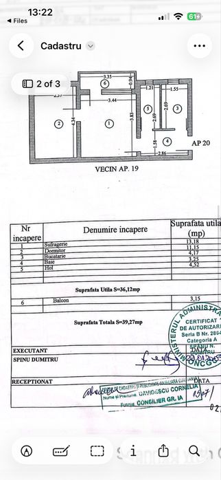 Vand apartament cu 2 camere in Mangalia