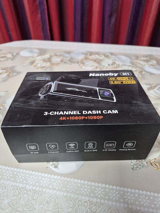 Видеорегистратор KRODO 4K WiFi GPS черный