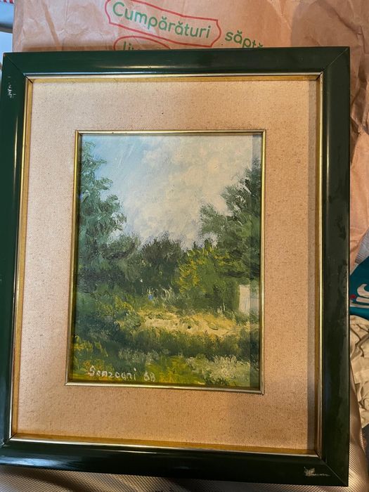 Pictura pe panza in ulei,semnata an.68 model deosebit