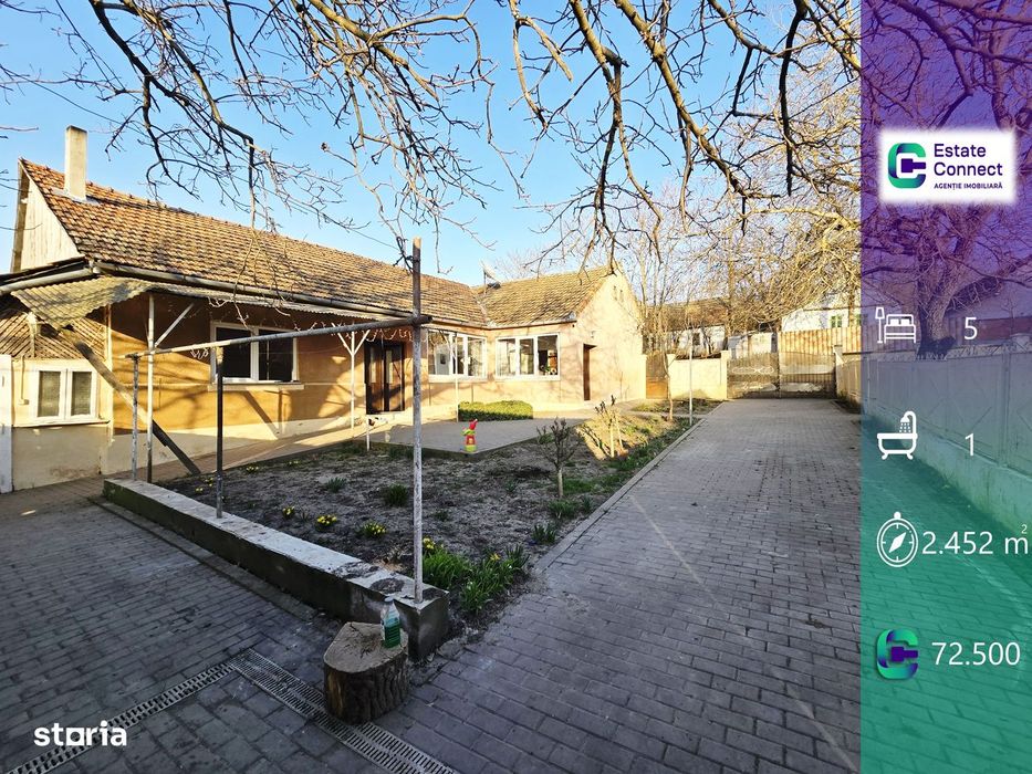 Casă cu 5 camere și teren generos 2.452 mp in Vinga