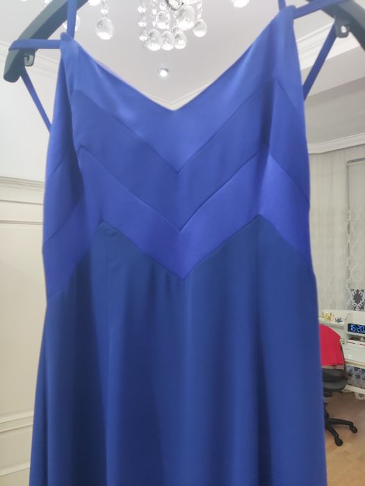Платье вечернее темно-синее